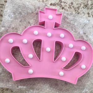 Light Up Crown Princess Decor